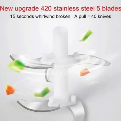 5 Blade Manual Speedy Vegetable Chopper (Highest Quality)
